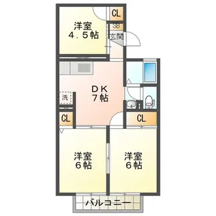 グリーンピア持川【1階】の間取り