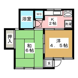 メープルC号棟【1階】の間取り