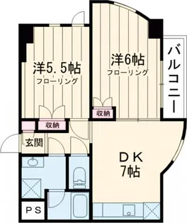 メゾンドリプレット【5階】の間取り