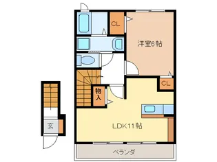 ジャスティス【2階】の間取り