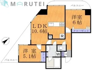 ライフゾーン溝の口2【5階】の間取り
