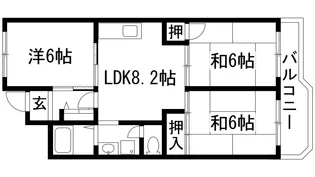 3LDKの間取り画像