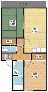 セジュール小野【2階】の間取り