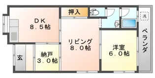 角田文化【2階】の間取り