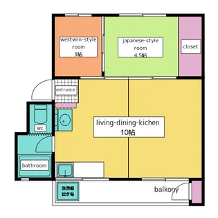 ヴィレッジダイドー【4階】の間取り