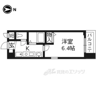 エイペックス京都新京極1【5階】の間取り