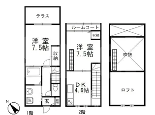 岡山県倉敷市四十瀬【アパート】の間取り