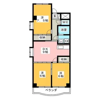 ソシエ2002【3階】の間取り