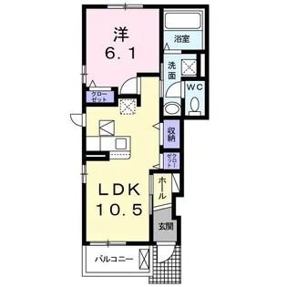 メゾン・ド・ソレイユII【1階】の間取り