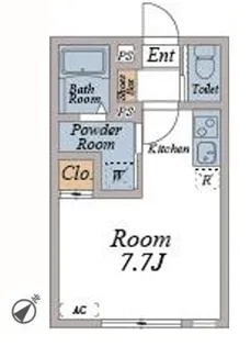 OTS新検見川【1階】の間取り