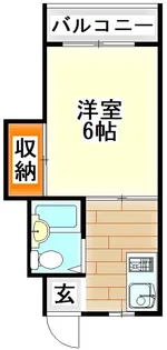 スカイハイツ新飯塚【1階】の間取り
