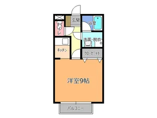 ハイツMIYA【1階】の間取り