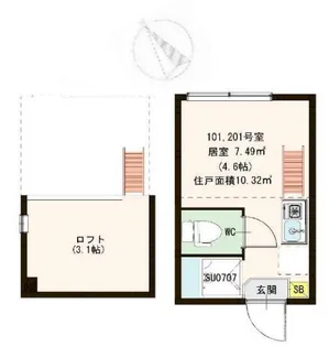 東京都豊島区南長崎6【アパート】の間取り