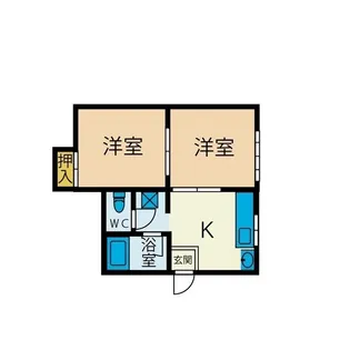 オノザワハイツ【2階】の間取り