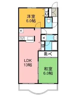 ベルクレール【3階】の間取り