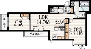 東京都練馬区豊玉南1【マンション】の間取り