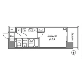 アドバンス名古屋ブランシュ【2階】の間取り