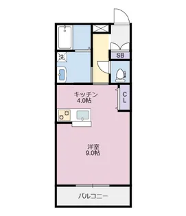 プレジデント川内【1階】の間取り