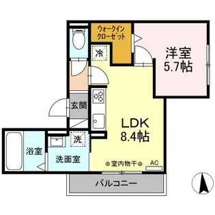ヘリオライト【2階】の間取り