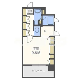 大阪府大阪市北区豊崎4丁目【マンション】の間取り