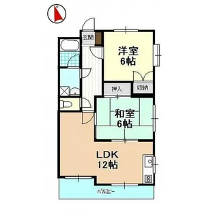 コスモスA【3階】の間取り