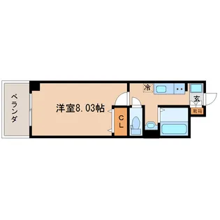 アスコット木ノ下【3階】の間取り