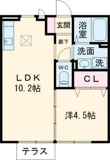 シャトー・カーム A棟【1階】の間取り