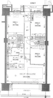 ブランシエラ高松【3階】の間取り