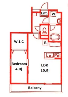 ヒルトップ都筑【2階】の間取り