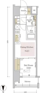 東京都江東区新大橋2【マンション】の間取り