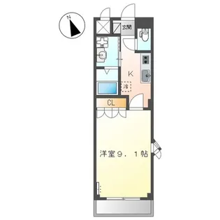広島県福山市引野町3【アパート】の間取り