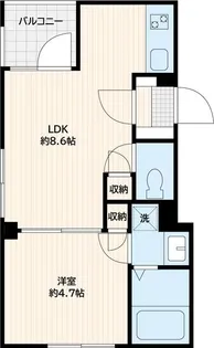 東京都中央区佃3【マンション】の間取り