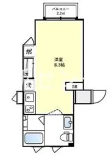 ユーロ代々木公園【2階】の間取り