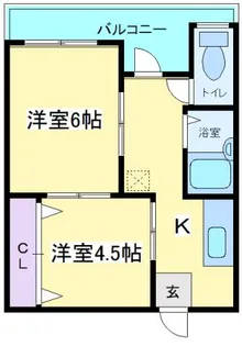 大阪府大阪市住吉区杉本2【マンション】の間取り
