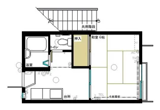 サンヴィレッジ2【1階】の間取り