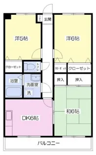 第9旭マンション【1階】の間取り