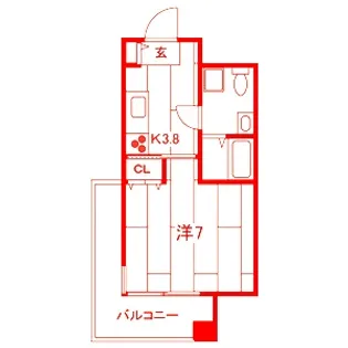 ローズマンションR&A【4階】の間取り