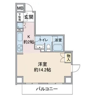 ユニーブル恵比寿【4階】の間取り