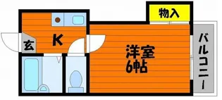 BRUNO浜1【1階】の間取り