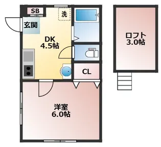 パーシモンハイムアネックス【2階】の間取り