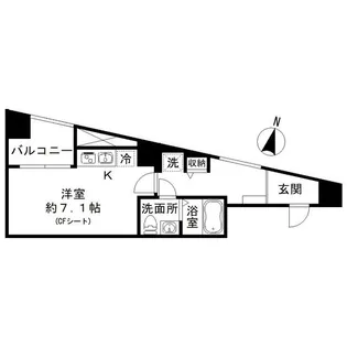 フロレゾン代々木【2階】の間取り
