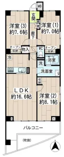 リブレスト川崎【4階】の間取り