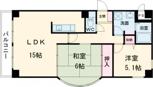エンパイアテラス【3階】の間取り