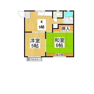 サニーレジデンス【2階】の間取り