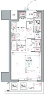クレヴィスタ横浜関内II【3階】の間取り