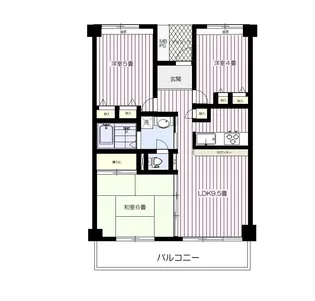 リリオ壱番館【12階】の間取り