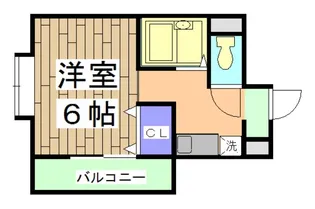 エスぺランストリイ【1階】の間取り