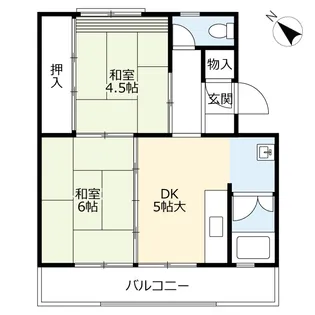 UR日の里【4階】の間取り