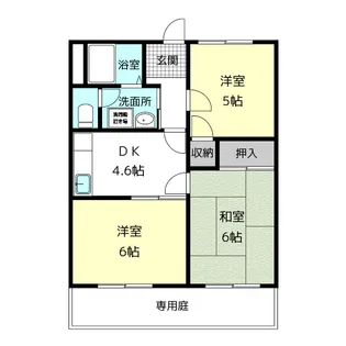 ニュータウン神守II【1階】の間取り