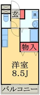 サンモールハイツA【2階】の間取り